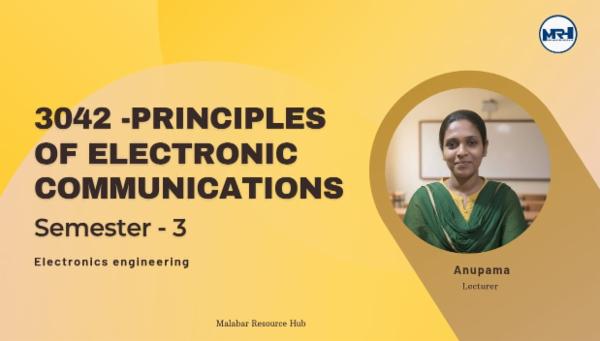 3042-Principles Of Electronics Communication cover