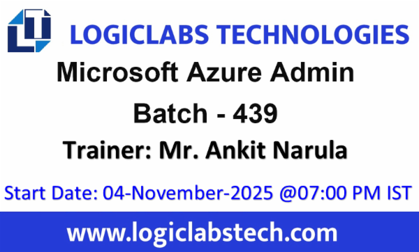 Microsoft Azure Administrator(AZ-104) By Mr. Ankit Narula - Batch - 439 cover