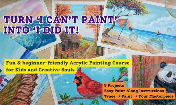 Acrylic Painting for Happy Hearts cover