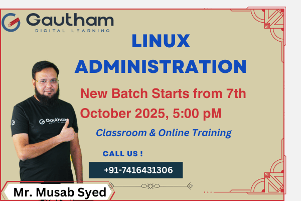 Linux Administration - New Batch Starts from 7th October 2025, 5:00 PM cover