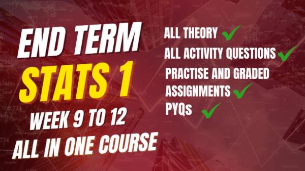 Stats -1 | End-Term (Week 9 - Week 12) cover