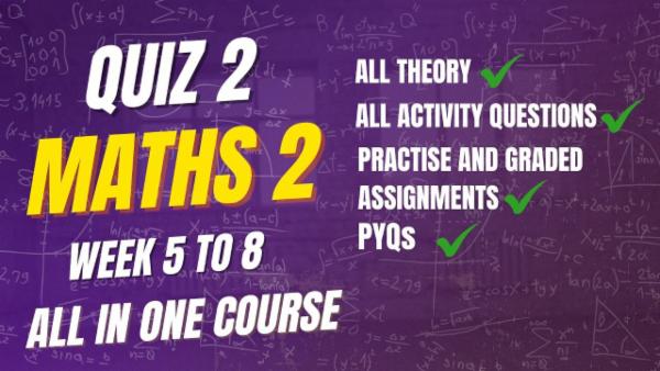 Math-2 | Quiz-2 | Week 5-8 | cover