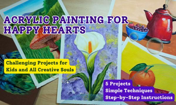 Acrylic Painting for Happy Hearts Challenge cover