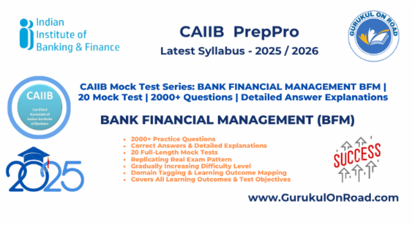 CAIIB BANK FINANCIAL MANAGEMENT (BFM) ONLINE MOCK TEST cover