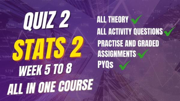 Statistics-2 | Quiz-2 | Week 5-8 | cover