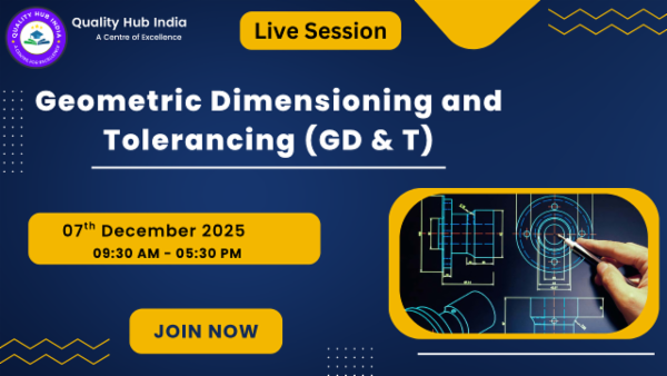 Live Training on Geometric Dimensioning and Tolerancing (GD&T) cover