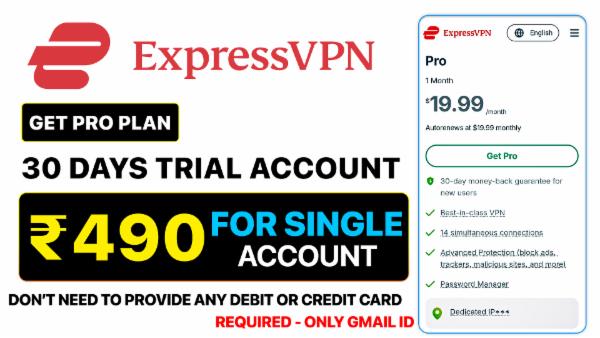 Express VPN 1 Month PRO Subscription Account Buy cover