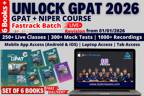 Unlock GPAT (6 Books Set) + GPAT & NIPER 2026 Recording + Fastrack Batch Live | January Fresh Batch for 2026 cover