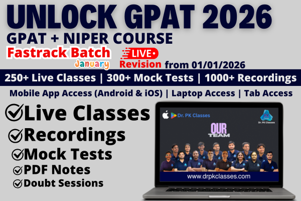 GPAT & NIPER 2026 (Recording) + Fastrack Batch Live | January Fresh Batch for 2026 cover