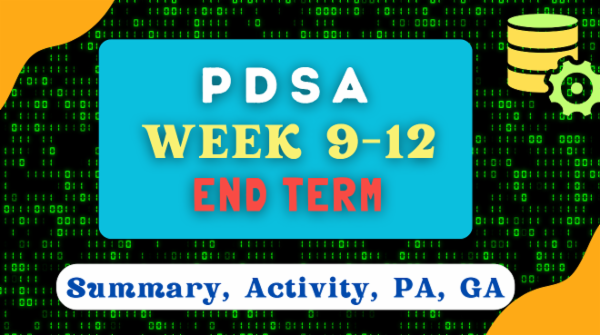 PDSA l WEEK 9 to 12 l cover