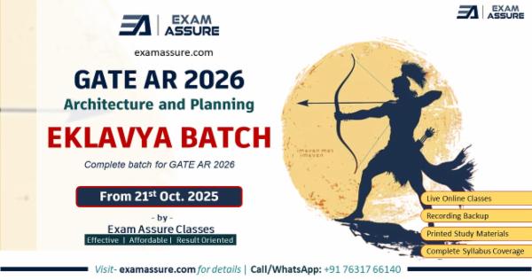 GATE Architecture and Planning 2026 (Eklavya Batch) by Exam Assure Classes cover