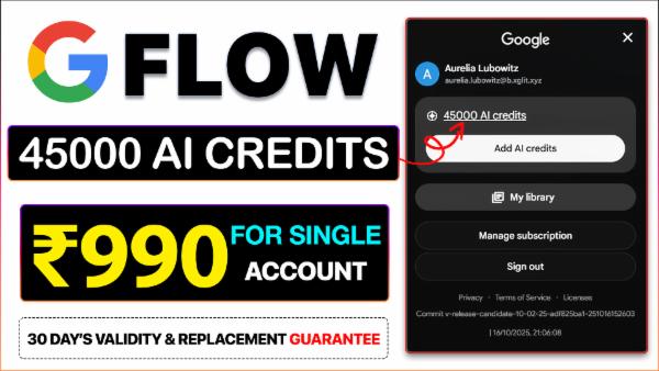 Google Flow Ultra Plan 45K Ai Credits ( 1 Month Guarantee ) cover