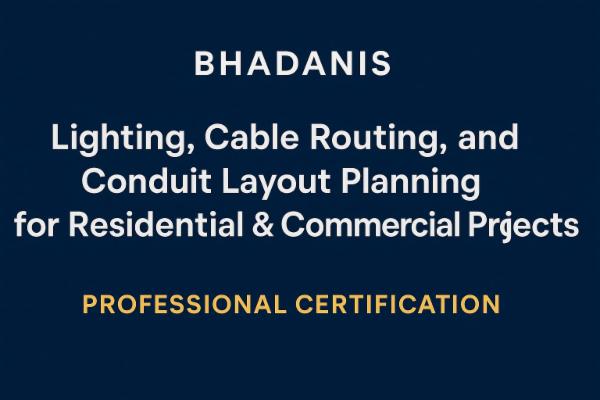 Lighting, Cable Routing, and Conduit Layout Planning for Residential & Commercial Projects – Professional Certification cover