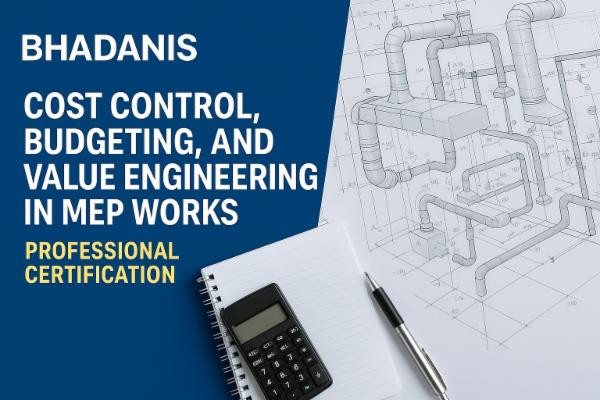 Cost Control, Budgeting, and Value Engineering in MEP Works – Professional Certification cover