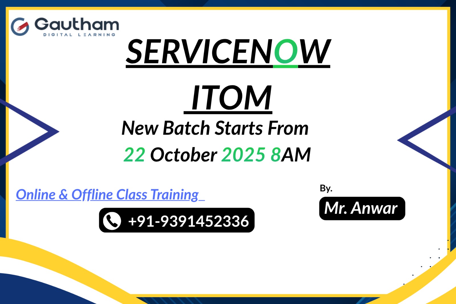 ServiceNow ITOM - New Batch Starts from 22nd October 2025 8:00 AM cover