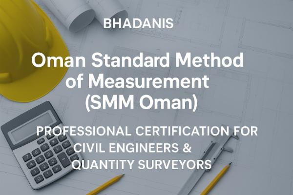 Oman Standard Method of Measurement (SMM Oman) – Professional Certification for Civil Engineers & Quantity Surveyors cover