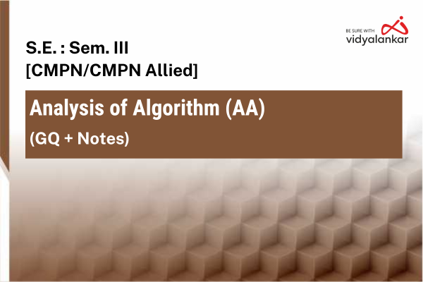 Analysis of Algorithm (AA) GQ + Notes Dec. '25 cover