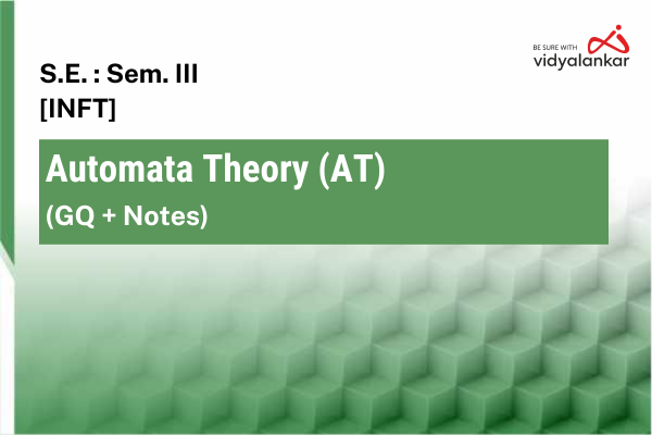 Automata Theory (AT) GQ + Notes Dec. '25 cover