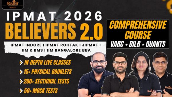 IPMAT 2026 | Believers Batch 2.0 | Comprehensive Batch For IPMAT 2026 cover
