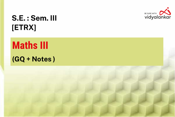 Maths III [ETRX] GQ + Notes Dec. '25 cover