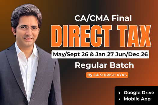 CA/CMA FINAL DIRECT TAX FULL ENGLISH MAY/SEPT 26 & JAN 27 & JUNE/DEC 26 cover