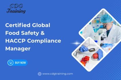 Certified Global Food Safety & HACCP Compliance Manager cover