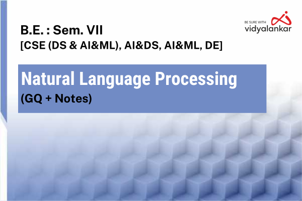 Natural Language Processing (NLP) GQ + Notes Dec. '25 cover