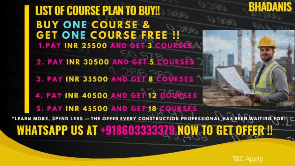 BHADANIS FEES PLAN FOR QUANTITY SURVEYING & CONSTRUCTION MANAGEMENT INSTITUTE PLAN UPDATE !! cover