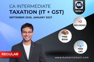 Taxation - CA Inter (Sept 26 & Jan 27)