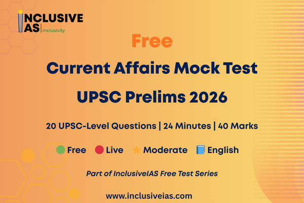 Free Current Affairs Mini Mock Test cover