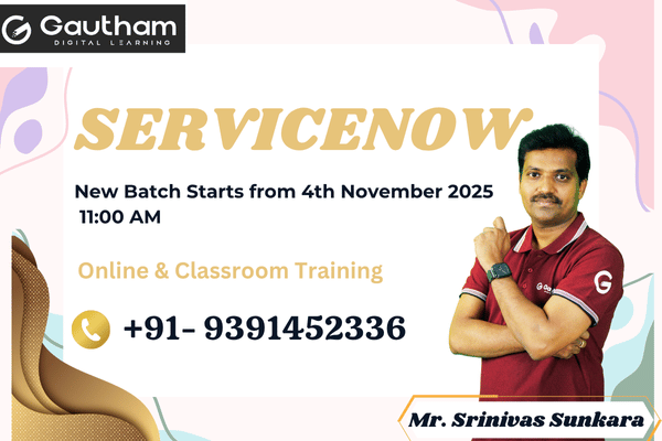 ServiceNow Live Classes : New Batch Starts from 4th November 2025 11:00 AM cover