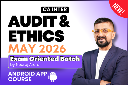 CA Inter Audit Exam Oriented Fast Track for May 2026 - Android App Classes cover