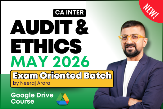CA Inter Audit Exam Oriented Fast Track for May 2026 - Google Drive Course cover