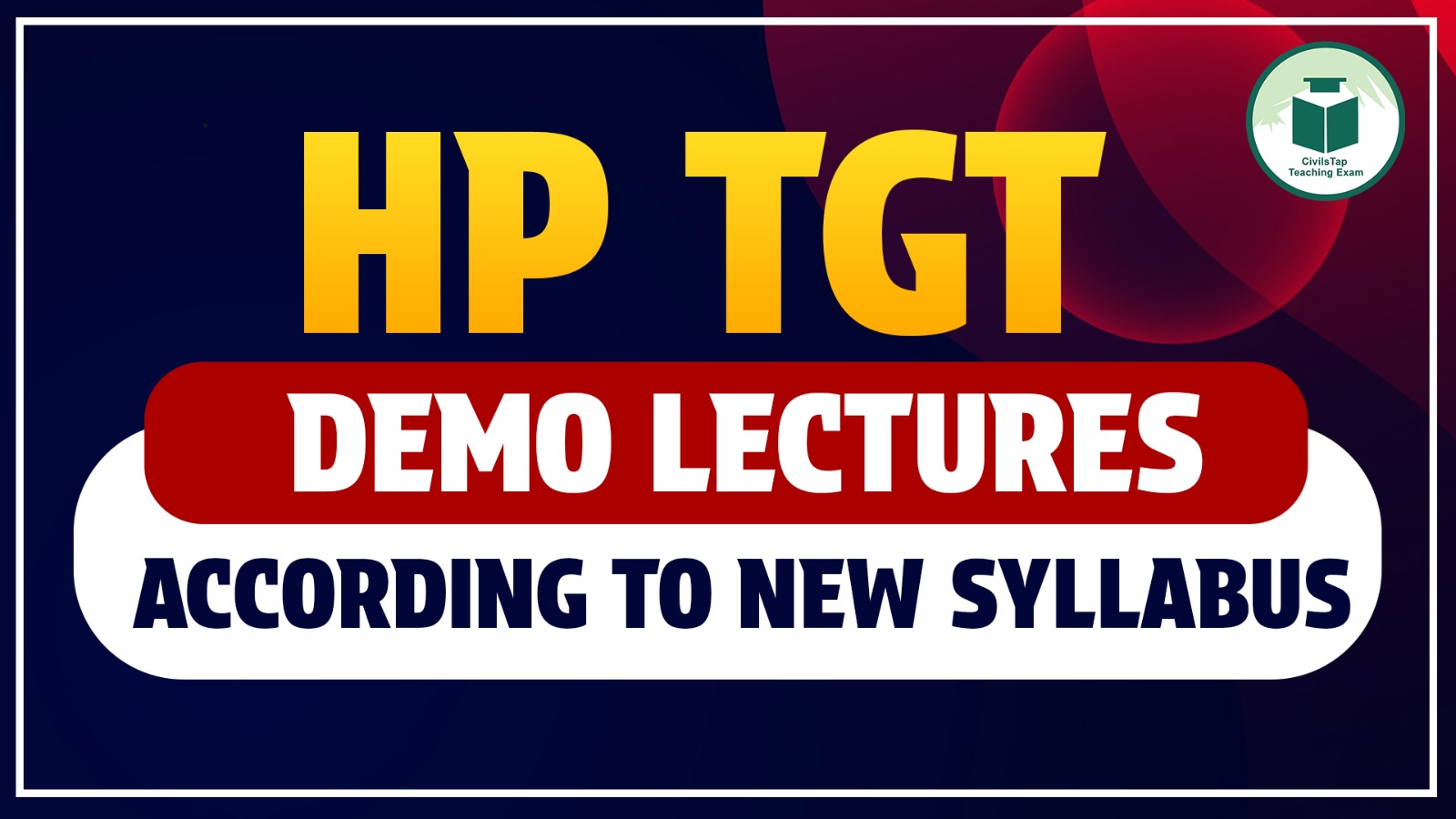 HP TGT DEMO LECTURES cover