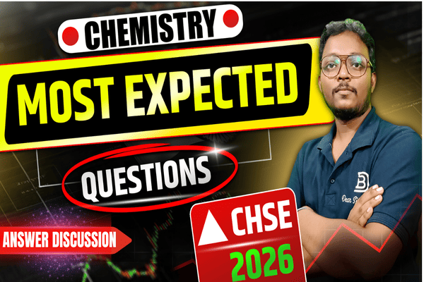 CHEMISTRY Most expected questions & answers | CHSE 2026 cover
