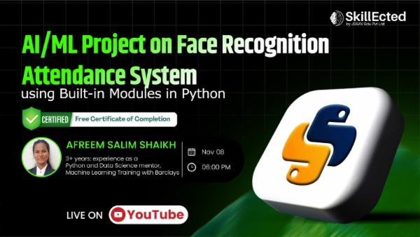 AI/ML Project on Face Recognition Attendance System using Built-in Modules in Python cover