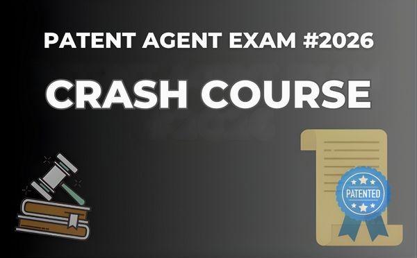 PATENT AGENT EXAM #2026 CRASH COURSE cover