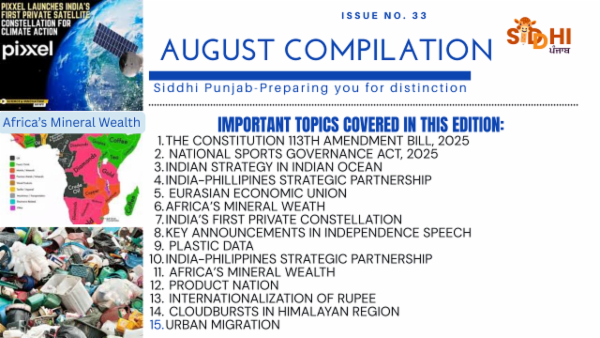 August 2025 Current Affairs Compilation for Punjab PCS 2025 cover