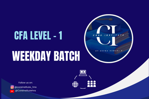 CFA level 1 Weekday Batch cover