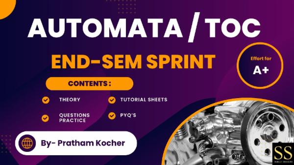 Automata Theory and Computability ( End-Sem Sprint ) cover