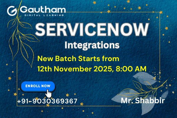 ServiceNow Integration Live Classes : New Batch Starts from 12th November 2025 08:00 AM cover