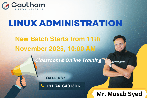 Linux Administration - New Batch Starts from 11th November 2025, 10:00 AM cover