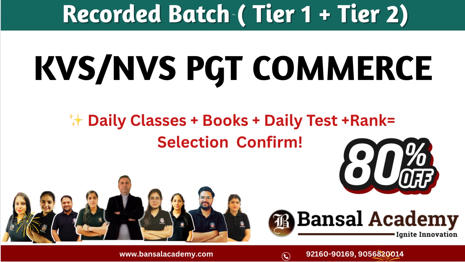 KVS NVS PGT COMMERCE BATCH cover