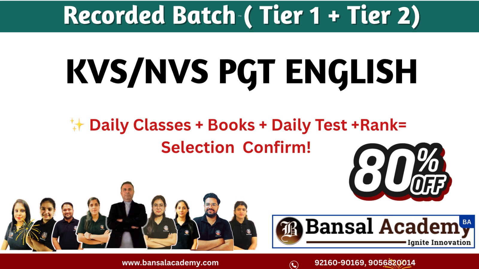 KVS NVS PGT ENGLISH BATCH cover