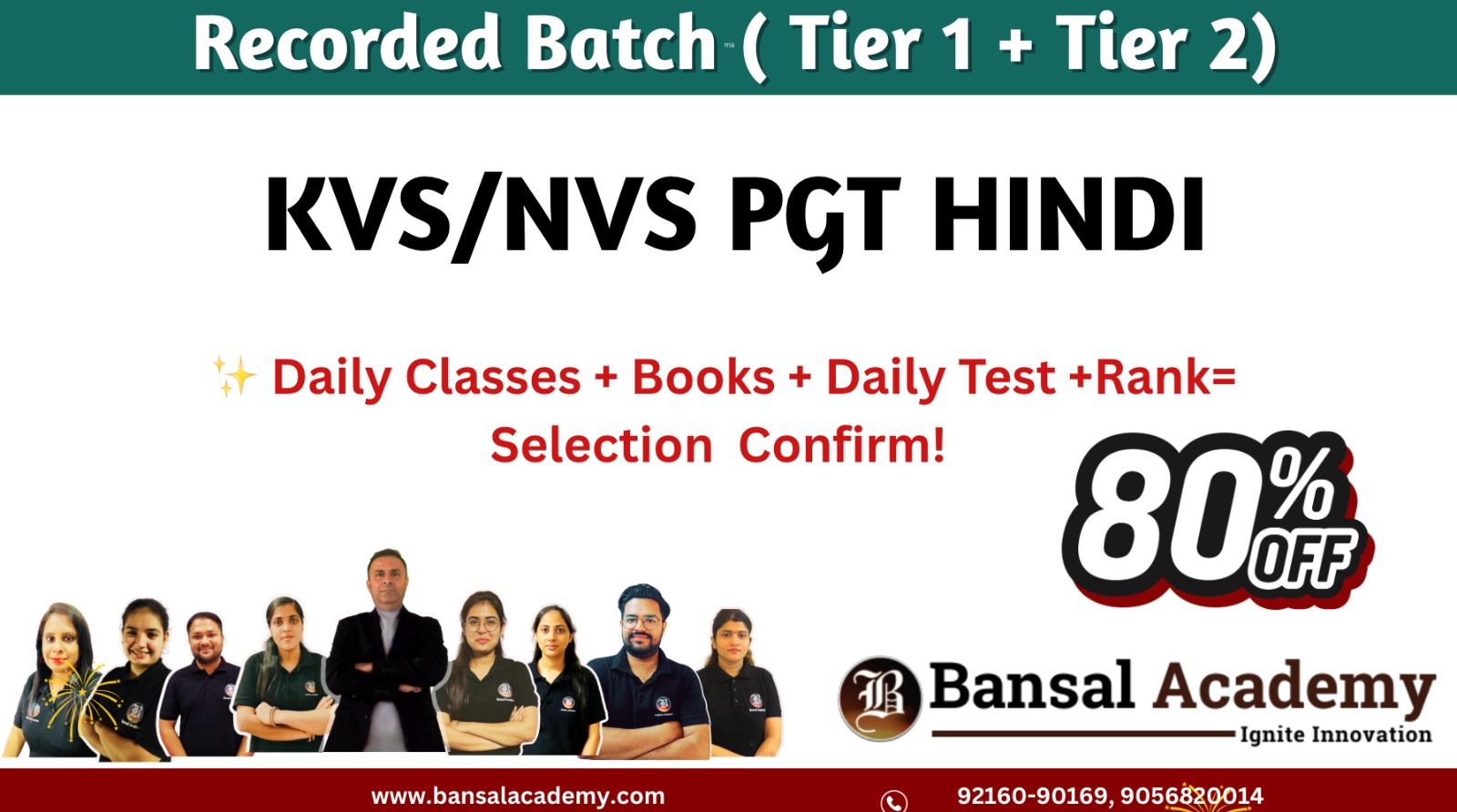 KVS NVS PGT HINDI BATCH cover