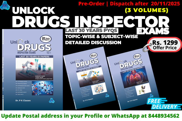 Unlock Drugs Inspector Exams (Set of 3 Books) | For Central & State DI Exams cover