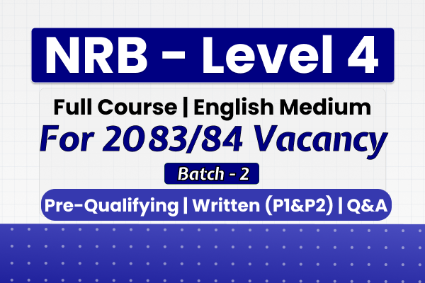 NRB Level 4 | English Medium - 2083-84 | Batch - 2 cover
