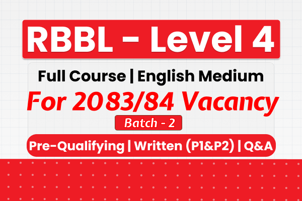 RBB Level 4 (Cash/Admin) 2083-84 - Batch 2 cover