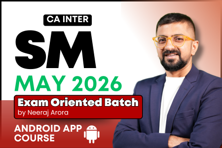 CA Inter SM Exam Oriented Fast Track for May 2026 - Android App Classes cover