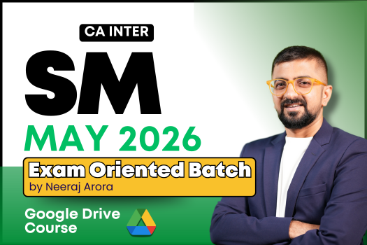 CA Inter SM Exam Oriented Fast Track for May 2026 - Google Drive Course cover